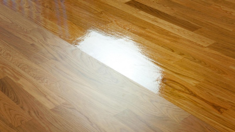 sàn gỗ có lớp hoàn thiện sơn uv
